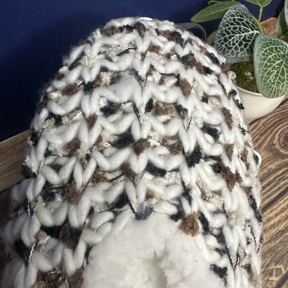 NWT Northeast Outfitters Women's Cozy Cabin Slippers Size S/M (Spacedye Brown) - Picture 6 of 9